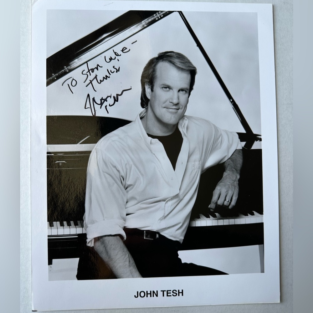 John Tesh autographed picture